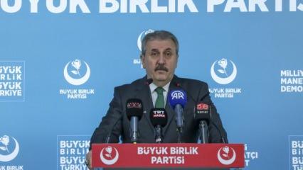 Destici'den Suriye çağrısı: Bütün kesimleri sağduyuya davet ediyoruz