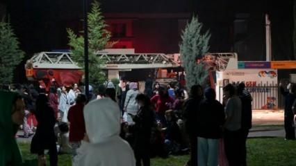 Kız öğrenci yurdunda yangın: Facianın önüne yağmurlama sistemi geçti