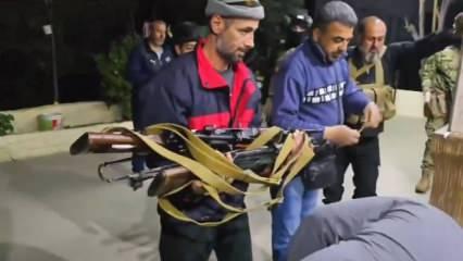Lazkiye’de silahlar orduya teslim edildi. Hayat normale dönüyor: Birlik gösterisi yaptılar