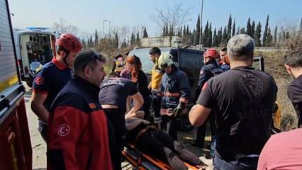 Minibüs ile otomobil çarpıştı; 5'i çocuk 10 yaralı