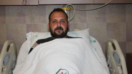 Y&uuml;r&uuml;mekte zorluk &ccedil;eken hastanın ayağından terlik &ccedil;ıktı