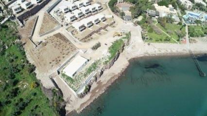 Bodrum'da denize dolgu yapan firmaya ceza
