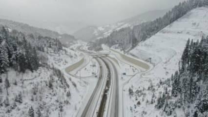 Ilgaz Dağı'nda kar kalınlığı 50 santimetreye ulaştı