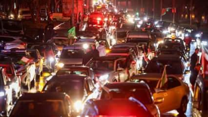 İstanbul’da, Gazze’ye destek için büyük araç konvoyu düzenlendi
