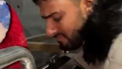 Onlarca naaşın arasında çocuğunu bulmaya çalışan Gazzeli baba…