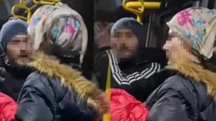 Otobüs şoförü ile kendisine hakaret eden yolcu arasında arbede