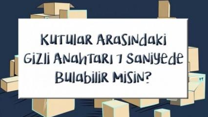 Sadece %1&rsquo;i başarıyor! Kutular arasındaki gizli anahtarı 7 saniye i&ccedil;erisinde bul