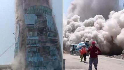 7,7’lik deprem fena vurdu! Göktelen inşaatı çöktü, havuz taştı, köprü yıkıldı