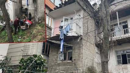 Artvin'de çamaşır asmak için çıktığı balkon sonu olacaktı 