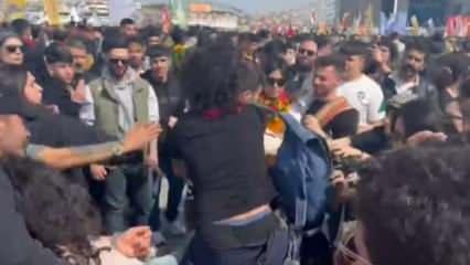 DEM'in Nevruz etkinliğinde LGBT bayrağı ayaklar altına alındı