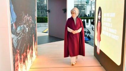  Emine Erdoğan, BM'deki "Sıfır Atık Enstelasyon Sergisi"ni ziyaret etti 