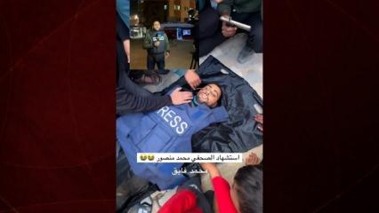  Filistinli gazeteci Muhammed Mansur, İsrail saldırısında şehit oldu