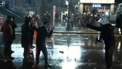 İmamoğlu gösterilerinde polis ile eylemci arasındaki diyalog gündem oldu