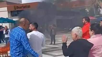 İzmir'de esnaf zabıtalara isyan etti! Hepsini yaktılar