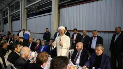 Ali Erbaş: Müslümanlığımızdan dolayı Rabbimize ne kadar şükretsek azdır