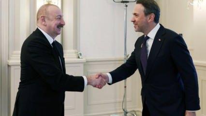 Bakan Bayraktar, Azerbaycan Cumhurbaşkanı Aliyev ile görüştü