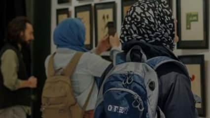 'Elif'ten Ye'ye Harflerin Hürmetine' sergisi devam ediyor