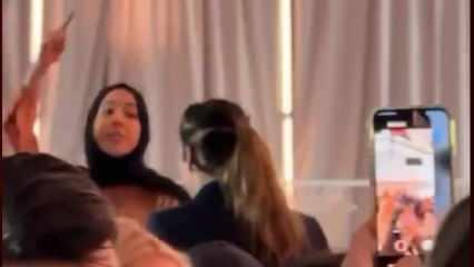 Faslı kadın, Microsoft'un 50. yıl dönümü partisinde İsrail ile işbirliğini protesto etti