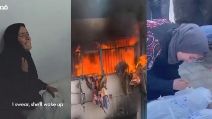 İsrail okula bomba yağdırdı... Annelerin feryatları yürekleri dağladı
