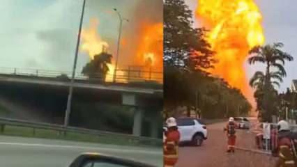 Malezya’da doğal gaz boru hattı patladı