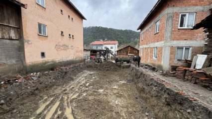Şehit Sözleşmeli Er Mustafa Uslu'nun annesine söz verdiği evin temeli atıldı