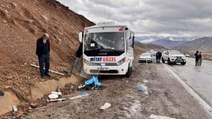 Servis midibüsü yamaca çarptı! Ölü ve yaralılar var