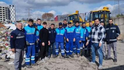 10 ton çöp içinde 100 bin TL’yi aradılar