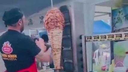 Adana'da tavuk döner skandalı tekrarlandı! Pişmiş etin üstüne çiğ et taktılar!