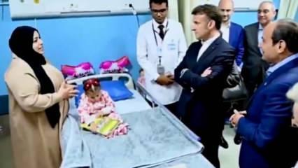 Filistinli anneye Mısır Cumhurbaşkanı Sisi'den skandal cevap: Bunu Macron'a söyle!
