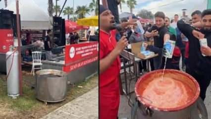 Hijyen kurallarına uymayan fenomen dönercinin standı karnavaldan kaldırıldı