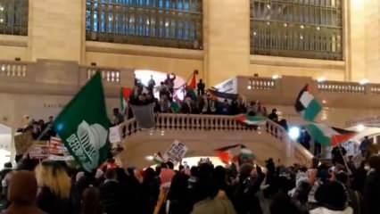 New York halkı Filistin'in yanında!