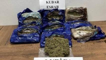 Otobüste 7 kilo esrarla yakalanan yolcu tutuklandı