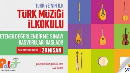Palet Türk Müziği İlkokulu yeni yeteneklerini arıyor