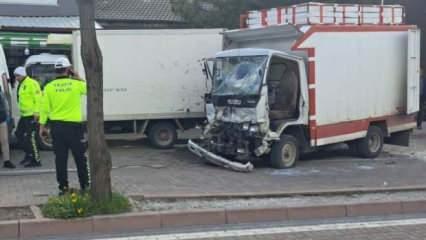 Park halindeki araca çarpan kamyonetin sürücüsü öldü