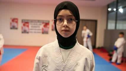 Saçları dökülen İmam Hatipli Dilara'ya 'karateyi' tavsiye ettiler: Şampiyon olabilir