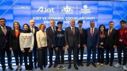 AJet ve İstanbul Çocukları Vakfından başarılı öğrencilere seyahat desteği