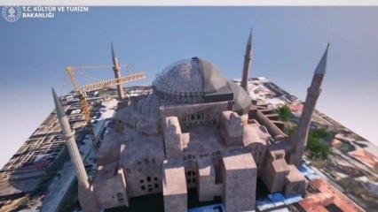  Ayasofya'nın ana kubbesinde tarihinin en geniş ve en kapsamlı restorasyonu başlıyor
