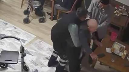 Balıkesir'de boğazına yemek kaçan 91 yaşındaki adamı Heimlich manevrasıyla kurtardı