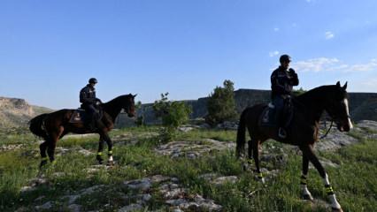 Fırat’ın incisinde atlı birlikler göreve başladı!