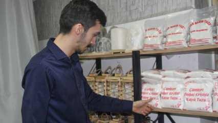 Hayalindeki işi kurdu, Çankırı kaya tuzunu Türkiye'ye pazarlıyor