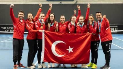 Kadın Milli Tenis Takımı, Litvanya’da tarih yazdı