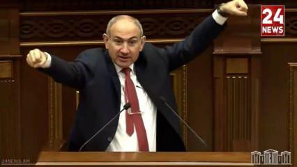 Paşinyan Meclis'teki bütçe görüşmelerinde adeta çılgına döndü! Hareketleri viral oldu