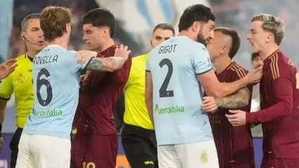 Roma derbisinde taraftarlar polisle çatıştı! 13 yaralı