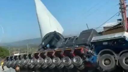 Rüzgar türbini pervanesi devrildi! Facia ucuz atlatıldı