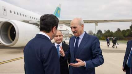 TBMM Başkanı Kurtulmuş'tan, İstanbul'da önemli Kazakistan teması