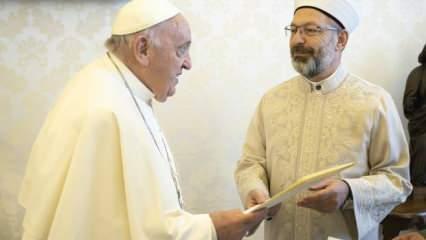 Ali Erbaş’tan, Papa Franciscus için taziye mesajı