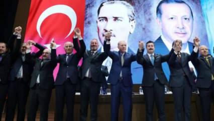 İki belediye başkanı AK Parti’ye geçti! Rozetlerini Erdoğan taktı