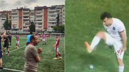 Bu hareket genç bir futbolcuya ilham oldu, kırmızı kart gördü: 'Hocam ben ne yaptım?'