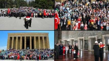 "Küçük Hanımlar ve Küçük Beyler" Anıtkabir'i ziyaret etti