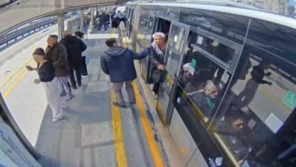 Metrobüste 6.2'lik deprem anı böyle kaydedildi: Beşik gibi sallandı!